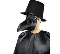 Funidelia | Plague Doctor Mask for Man Carnival, Italy & Venice, Funny - Accessories for Adults, Costume Accessories - Black
