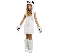 Funidelia | Polar Bear Costumes for girl Animals, Bear - Costumes for kids, accessory fancy dress & props for Halloween, carnival & parties - Size 7-9 years - White