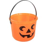 Funidelia | Pumpkin Bucket Food, Vegetables, Halloween, Horror - Decorations for birthday parties, costume parties, Halloween and Carnival - Orange