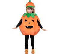 Funidelia Pumpkin costume for boys and girls, Size 10-12 years Food, Vegetables - Fancy dress for kids for parties, Carnival and Halloween