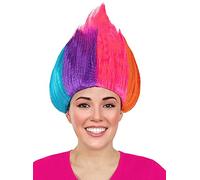 Funidelia | Rainbow Wig Trolls for men and women Cartoons, Trolls, Films & Series - Accessories for adults, costume accessories - Multicolored