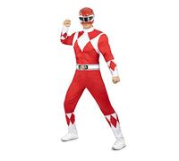 Funidelia Red Power Ranger Costume for man, Official License, Size XL Films & Series, Superheroes - Fancy dress for adults for parties, Carnival and Halloween