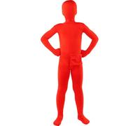 Funidelia Red Second Skin Costume for boys and girls, Includes: Full jumpsuit with opening at neck height and fanny pack, Size 5-6 years - Outfit for kids for Parties, Carnival and Halloween