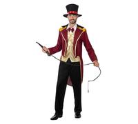 Funidelia | Ringmaster Costume for man Tamer, Circus, Funny, Ringmaster - Costume for adults accessory fancy dress & props for Halloween, carnival & parties - Size XL - Red