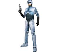 Funidelia | Robocop Costume for man Police, Films & Series, 80s - Costume for adults, accessory fancy dress & props for Halloween, carnival & parties - Size L-XL - Grey/Silver
