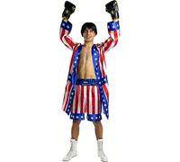 Funidelia Rocky Balboa Boxing Coat - Rocky 100% Official for Men Size Rocky, Film and Series, Rocky, Professions - Colours: Colourful, Accessories for Costume - Funny Costumes for Your Parties