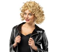 Funidelia | Sandy Wig - Grease for woman 50s: Rock & Roll, Pink Ladies, T-Birds, Grease - Accessories for adults, costume accessories - Brown