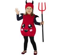 Funidelia | Scary Little Devil Costume for boy Demons, Devils, Halloween, Horror - Costume for kids accessory fancy dress & props for Halloween, carnival & parties - Size 3-4 years - Red