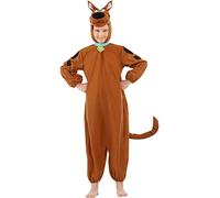 Funidelia | Scooby Doo costume OFFICIAL for boys and girls Scooby, Cartoons - Costumes for kids, accessory fancy dress & props for Halloween, carnival & parties - Size 7-9 years - Brown