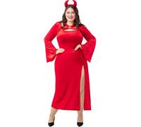 Funidelia SheDevil Priestess Costume for woman Demons Devils Halloween Horror - Costume for adults accessory fancy dress & props for Halloween carnival & parties - Size S - Maroon