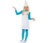 Funidelia | Smurfette Costume 100% OFFICIAL for girl size 10-12 years The Smurfs, Cartoons, The Smurfs, Dwarf - Color: Blue, costume accessory - Fun costumes for your parties