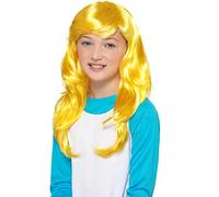 Funidelia | Smurfette Wigs OFFICIAL for girl The Smurfs, Cartoons, The Smurfs, Dwarf - Accessories for kids, fancy dress costumes & props for Halloween, carnival & parties - Yellow