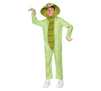 Funidelia Snake Costume for Boys and Girls with jumpsuit and hat, Animal Outfit for Children, Carnival, Halloween and Party Costumes - Size 7-9 years