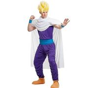 Funidelia | Son Gohan Costume Dragon Ball for man Gohan, Anime, Cartoons - Costume for adults accessory fancy dress & props for Halloween, carnival & parties - Size S - Purple