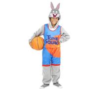 Funidelia | Space Jam Bugs Bunny Costume - Looney Tunes for boy Basket, Cartoons - Costumes for kids, accessory fancy dress for Halloween, carnival & parties - Size 10-12 years - Grey/Silver