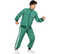 Funidelia | Squid Game nº 456 Tracksu for men and women Netflix, Squid Game - Costume for adults accessory fancy dress & props for Halloween, carnival & parties - Size S - M - Green