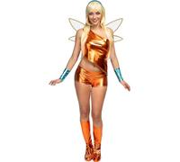 Funidelia | Stella Costume - Winx Club for woman Cartoons, Winx club, Films & Series - Costume for adults accessory fancy dress & props for Halloween, carnival & parties - Size XS - Orange