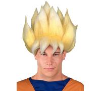 Funidelia | Super Saiyan Wig Dragon Ball for man Manga, Saiyan, Cartoons - Accessories for adults, costume accessories - Yellow