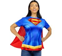 Funidelia | Supergirl Kit for woman Kara Zor-El, Superheroes, DC Comics - Costumes for adults, accessory fancy dress & props for Halloween, carnival & parties - Size M-L - Red