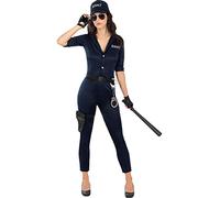 Funidelia | SWAT Costume for woman Police officer, Agent, FBI, Professions - Costume for adults accessory fancy dress & props for Halloween, carnival & parties - Size S - Black