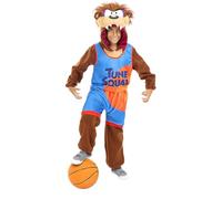 Funidelia | Taz Space Jam Costume - Looney Tunes for boy Basket, Cartoons - Costumes for kids, accessory fancy dress & props for Halloween, carnival & parties - Size 7-9 years - Brown