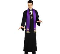 Funidelia | The Exorcist Father Karras Costume for man Exorcist girl, Father Karras, Horror - Costumes for adults, accessory fancy dress & props for Halloween, carnival & parties - Size XL - Black