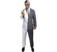 Funidelia | Two-Face Costume - Batman for man Superheroes, DC Comics, Villains - Costumes for adults, accessory fancy dress & props for Halloween, carnival & parties - Size Standard - White
