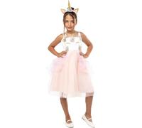 Funidelia | Unicorn Princess Costume for girl Original & Funny - Costume for kids accessory fancy dress & props for Halloween, carnival & parties - Size 7-9 years - Pink
