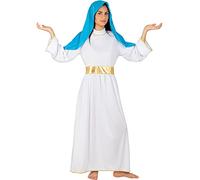 Funidelia | Virgin Mary Costume for woman Christmas, Nativity Scene - Costume for adults accessory fancy dress & props for Halloween, carnival & parties - Size L - XL - White
