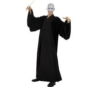 Funidelia | Voldemort Costume - Harry Potter for man Wizards, Hogwarts - Costumes for adults, accessory fancy dress & props for Halloween, carnival & parties - One Size - Black