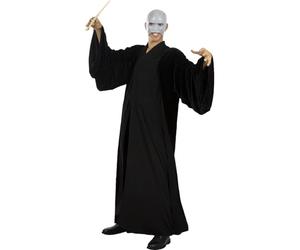 Funidelia | Voldemort Costume - Harry Potter for man Wizards, Hogwarts - Costumes for adults, accessory fancy dress & props for Halloween, carnival & parties - One Size - Black