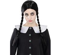 Funidelia | Wednesday Addams Wig The Addams Family for woman Accessories for adults, costume accessories - Black