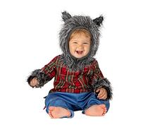 Funidelia | Werewolf Costume for Babies, Horror, Werewolf, Big bad wolf - Costume for baby accessory fancy dress & props for Halloween, carnival & parties - Size 6-12 months - Gray