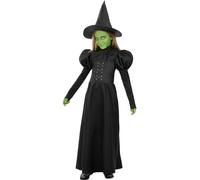 Funidelia | Wicked Witch of the West Costume - The Wizard of Oz for girl Costumes for kids, accessory fancy dress & props for Halloween, carnival & parties - Size 10-12 years - Black