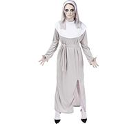 Funidelia | Zombie Ghost Nun Costume for woman Undead, Halloween, Horror - Costume for adults accessory fancy dress & props for Halloween, carnival & parties - Size L - White