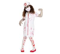 Funidelia Zombie Nurse Costume for Girls with dress, coif and mask, Living Dead Outfit for Children, Carnival, Halloween and Party Costumes - Size 3-4 years