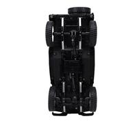 Funien 1:10 Scale RC Crawler All Terrain Off Road Remote Control Car with Magnetic Removable Doors and Roof for Outdoor Adventure and Rock Durable Plastic Construction (Black)