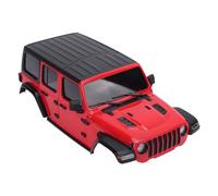 Funien 1/24 RC Car Hard Cover Body Cover for Axial SCX24, Premium Plastic Construction, Enhances Appearance, Direct Installation, for DIY Enthusiasts (Red)