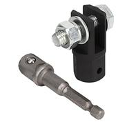 Funien 1/2inch Car Scissor Jack Adapter, Impact Socket Drill Adapter, with Chrome Vanadium Steel Construction for Ring Or Double Hole Scissor Jacks