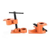 Funien 1 Pipe Clamp Jaws Vise Fixture Set Woodworking Tool Kit for Wood Clamp, Water Pipe Clamp, Plastic Clamp with High Hardness, Sturdy in Use