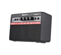 Funien 16W Small Electric Guitar Amp Portable Guitar Practice Speaker for Daily Practice Street Performances Rechargeable Amplifier Supports BT/Headphone Connection Built-in