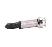 Funien 2.5mm to 6.35mm Endpin Jack 1/4 Inch Output 2.5mm Input Jack Acoustic Guitar End Pin with Chrome Plated Copper for Guitar Repair Replacement DIY Installation
