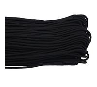 Funien 2mm Dia Paracord, 15M 31M 100M, Black Climbing Rope Cordage with Hook,Flint-Starter, Fishing Line for Camping, Tying, Crafting (100)