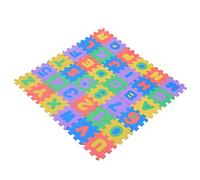Funien 36Pcs Soft EVA Foam Numbers Letters Play Mat for Educational Crawling Pad