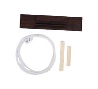 Funien 4 String Ukulele Bridge Replacement Set Rosewood DIY Parts Kit for Quick Sound Restoration Nylon Strings