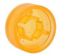 Funien 4Pcs Plastic Guitar Effect Pedal Knobs Guitar Pedal Nails Plastic Effect Toppers with 2 Colors for Electric Accessories (Orange)