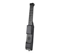 Funien 7 Frets Smart Electric Guitar Silent Practice Digital Tuner Metronome Function Pocket Portable Folk MIDI Multifunctional Guitar with Digital Capo for Beginners Travel Portable Small Guitar