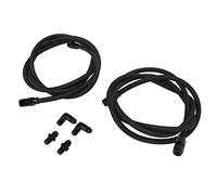 Funien 7FT PTFE Transmission Cooling Lines Oil Fuel Line Hose with 6AN Fittings for 700R4 TH350TH400 Trans, Professional Installation Recommended, Made of Nylon, Stainless Steel,
