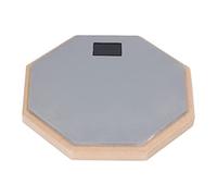 Funien 8in Dumb Drum Pad Wooden Professional Practice Adjustable Kit Skid ShockAbsorbent, with Good Elasticity, Perfect for Beginners, Small and Easy to Use, in Transition Phase, for (Gray)
