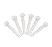Funien Acoustic Guitar Pegs Bridge Pins Replacement Kit, Plastic Acoustic Stringed Instrument Accessories, 6Pcs, with Clarity, Sustain Effect, More Dynamics, for Professional
